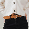 The Complement Belt Gold Lion Suede