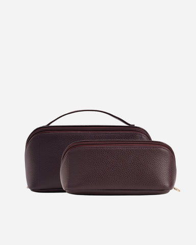 The Cosmetic Case Set Plum