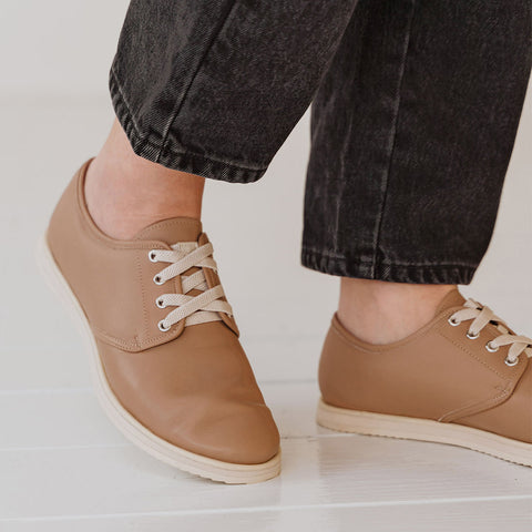 The Eyelet Sneaker Biscotti