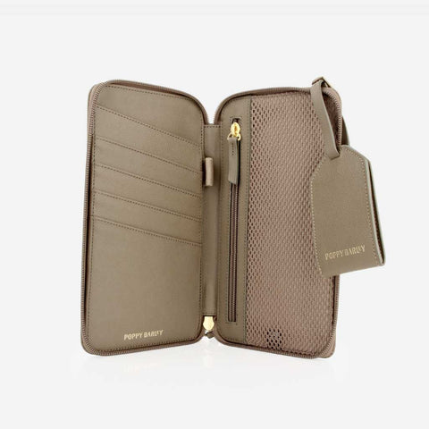 The Four Person Passport holder & Slim Luggage Tag Set Truffle