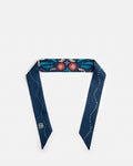 Dora Nola "Fresco" Silk Twilly + Gold Ring