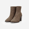 The High Street Ankle Boot Ash Brown Suede