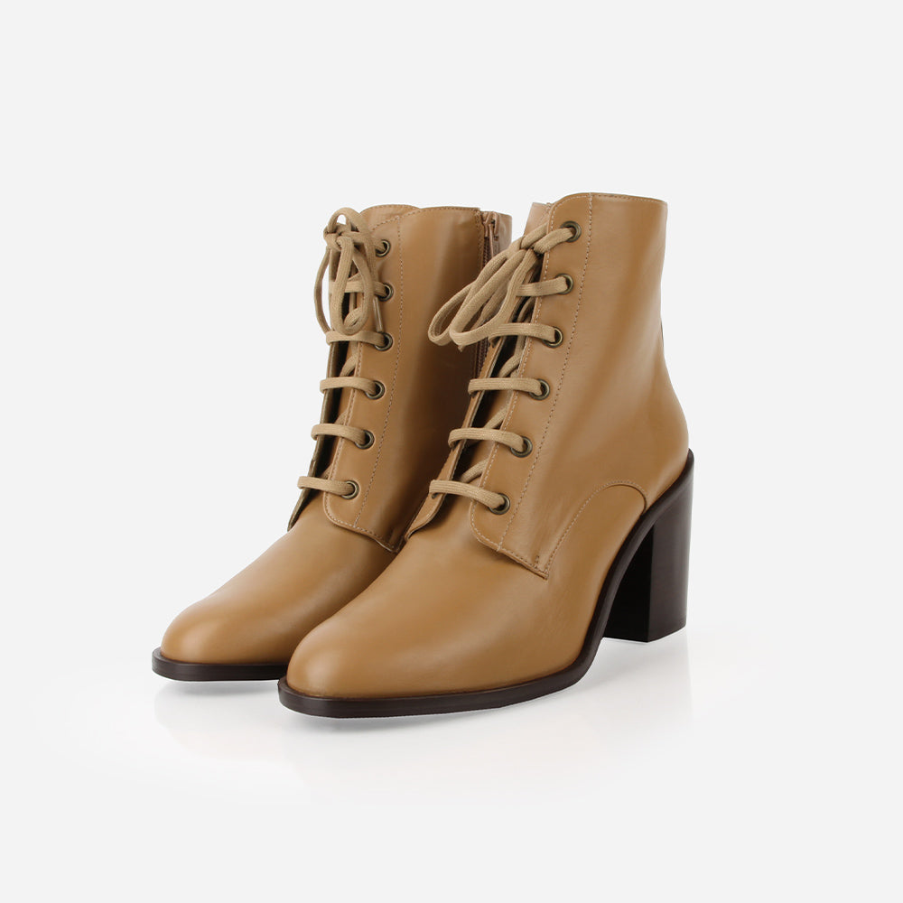 The High Street Lace Up Boot Dune 11 Medium