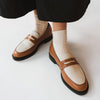 The Milan Loafer Brandy And Creme