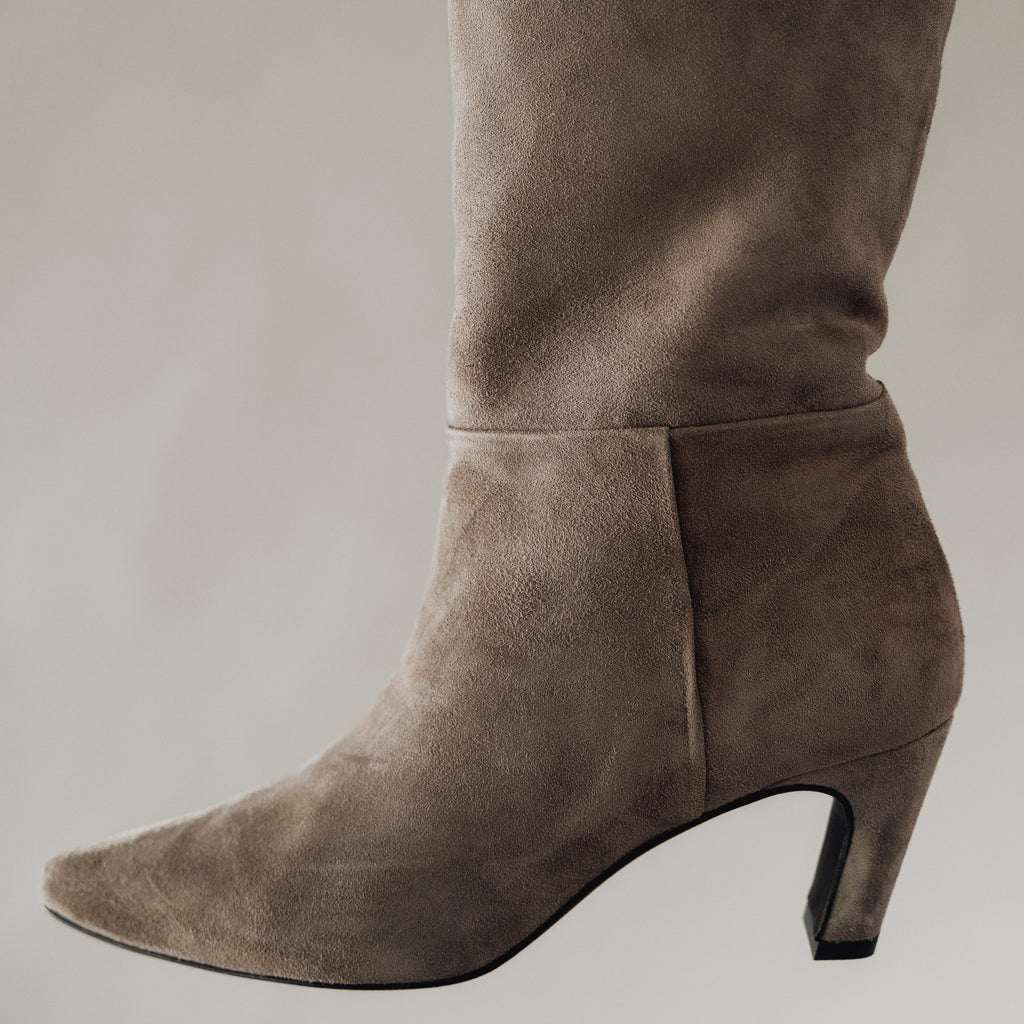 The Toujours Midi Boot Slate Grey Suede