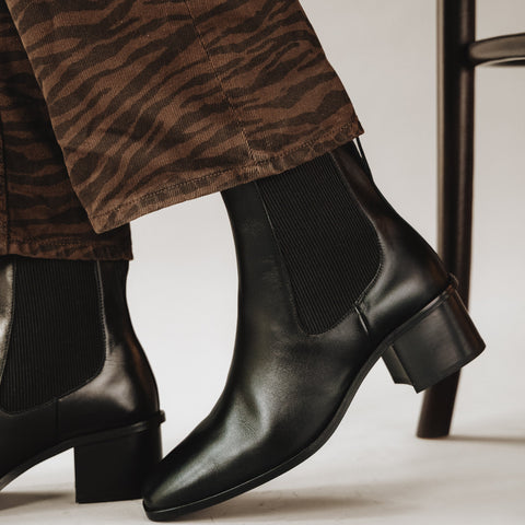 The Quinn Chelsea Boot Black
