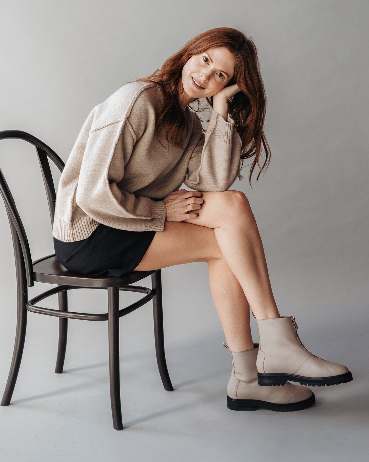 The Montreal Zip Boot Stone
