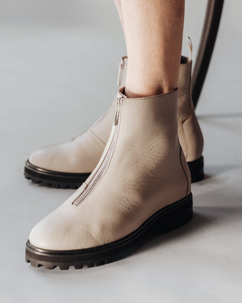 The Montreal Zip Boot Stone