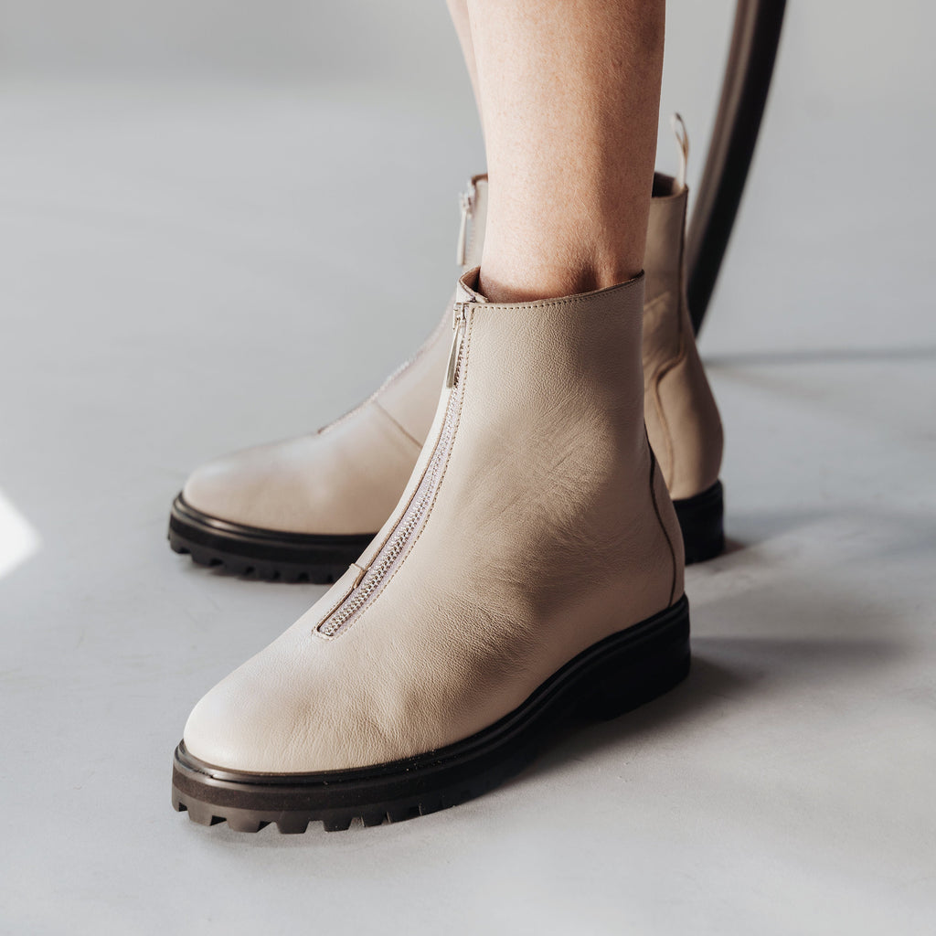The Montreal Zip Boot Stone