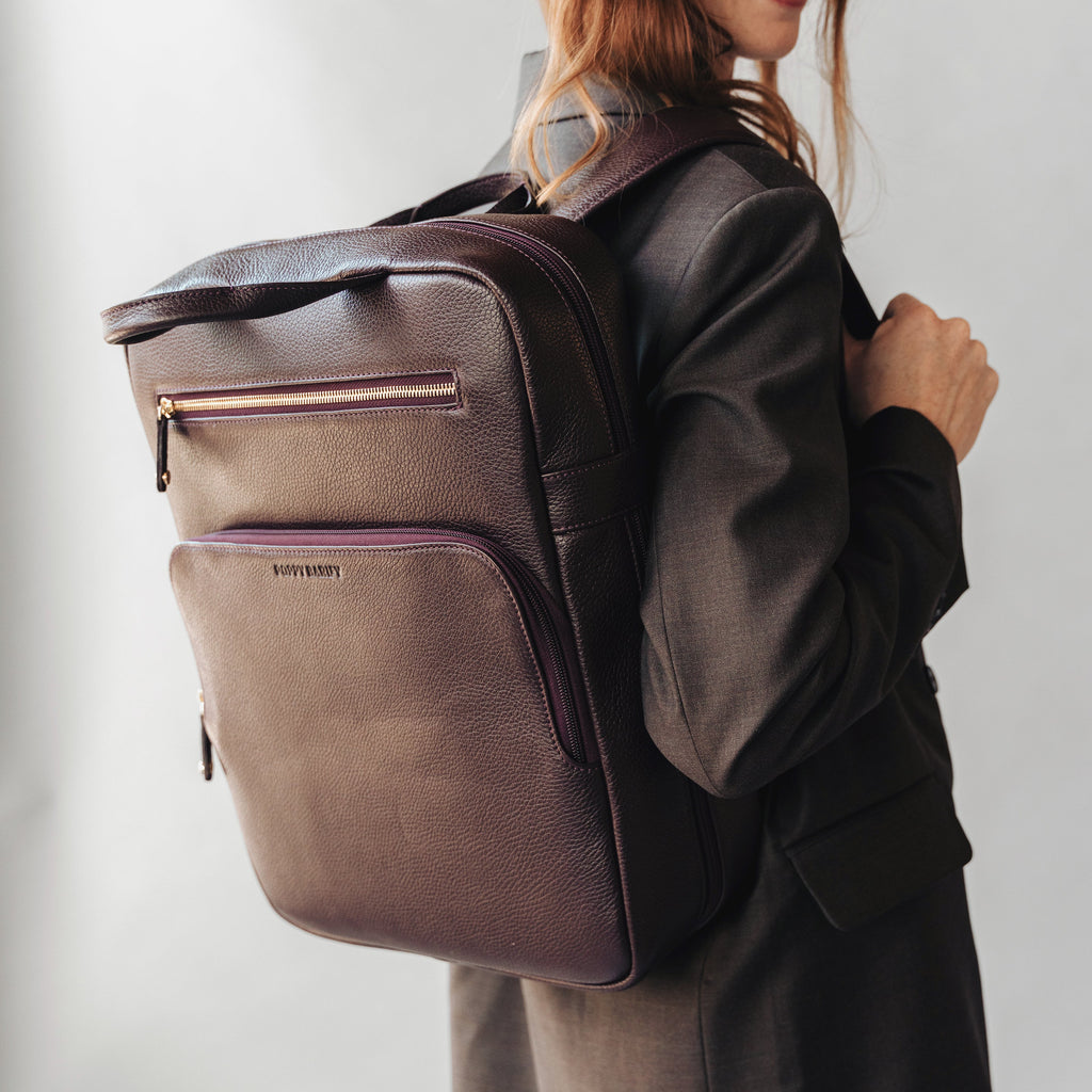 The Refined Backpack Plum