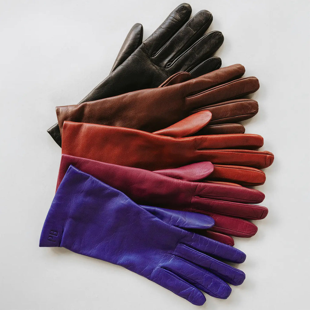 The Sleek Leather Glove Black