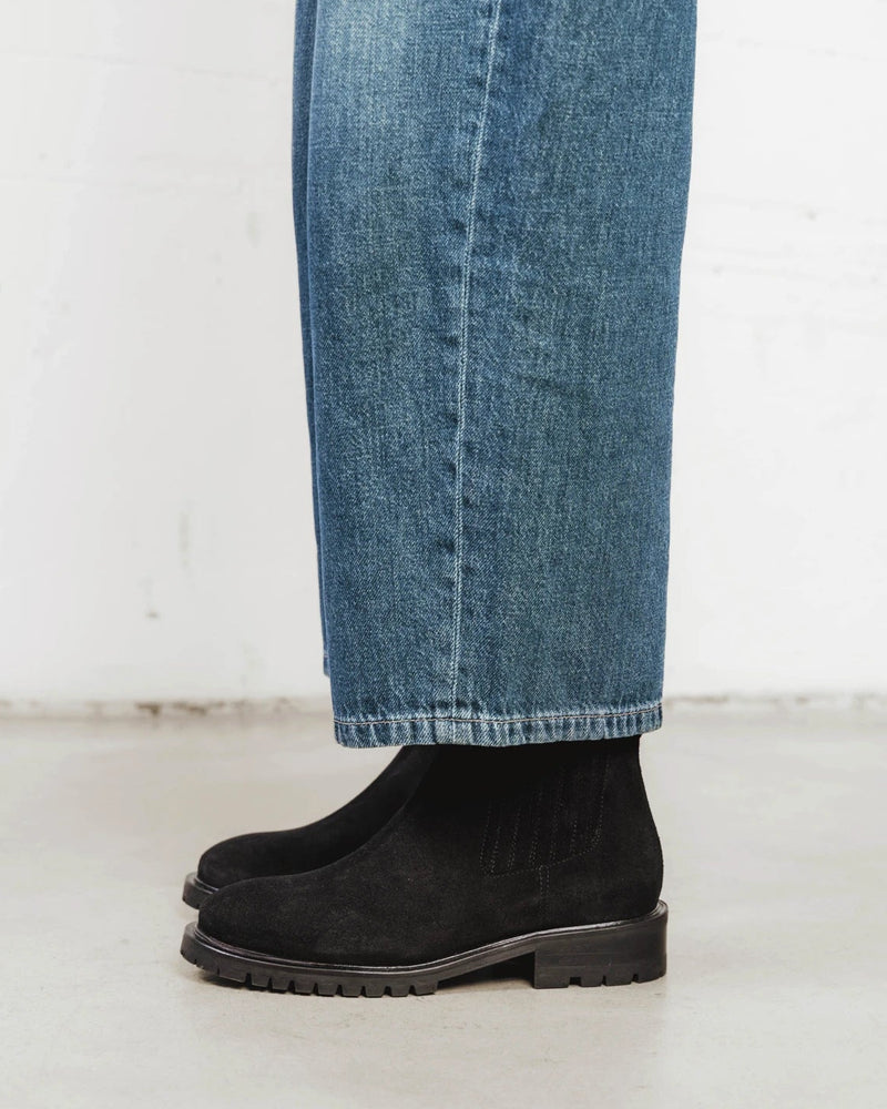The Trestle Boot Black Water Resistant Suede