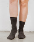 The Dressy Crew Sock Charcoal Melange