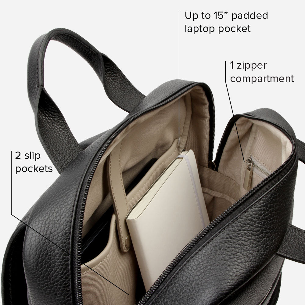 The Refined Backpack Black