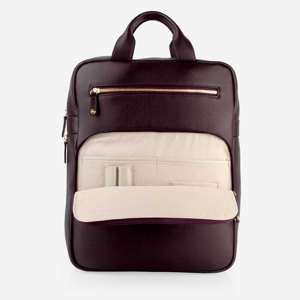 The Refined Backpack Plum