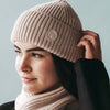 The Sauna Beanie and Scarf Birch Set