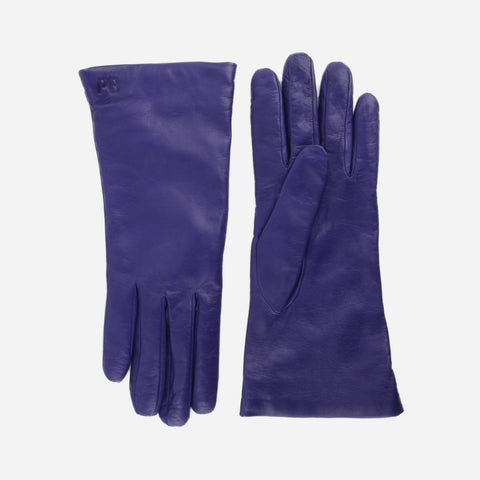 The Sleek Leather Glove Royal Blue