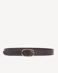 The Sleek Belt Cocoa Plum and Gold