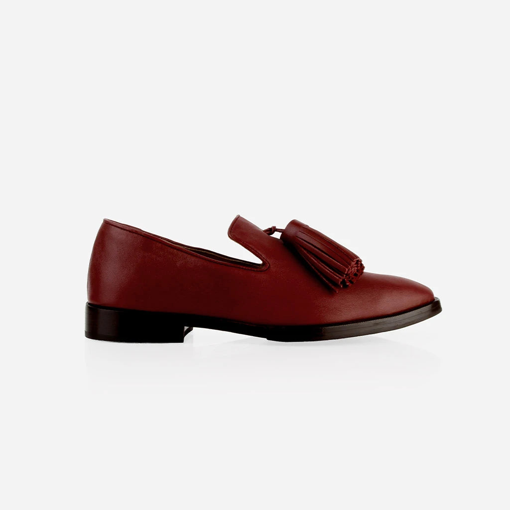 The Tassel Daily Loafer Resort Red