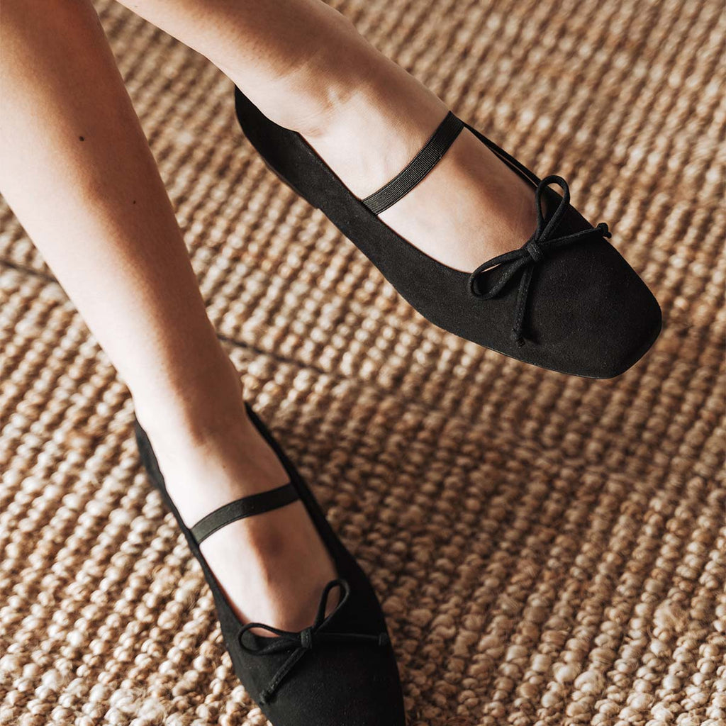 The Tendu Ballet Flat Black