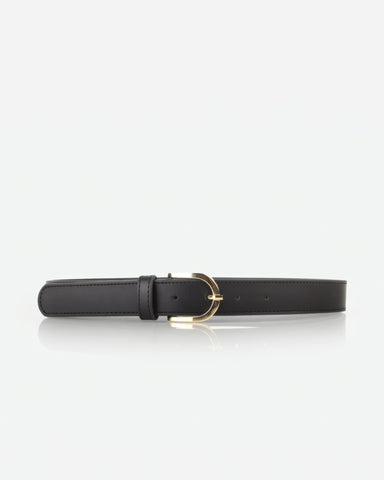 The Accent Belt Gold Black