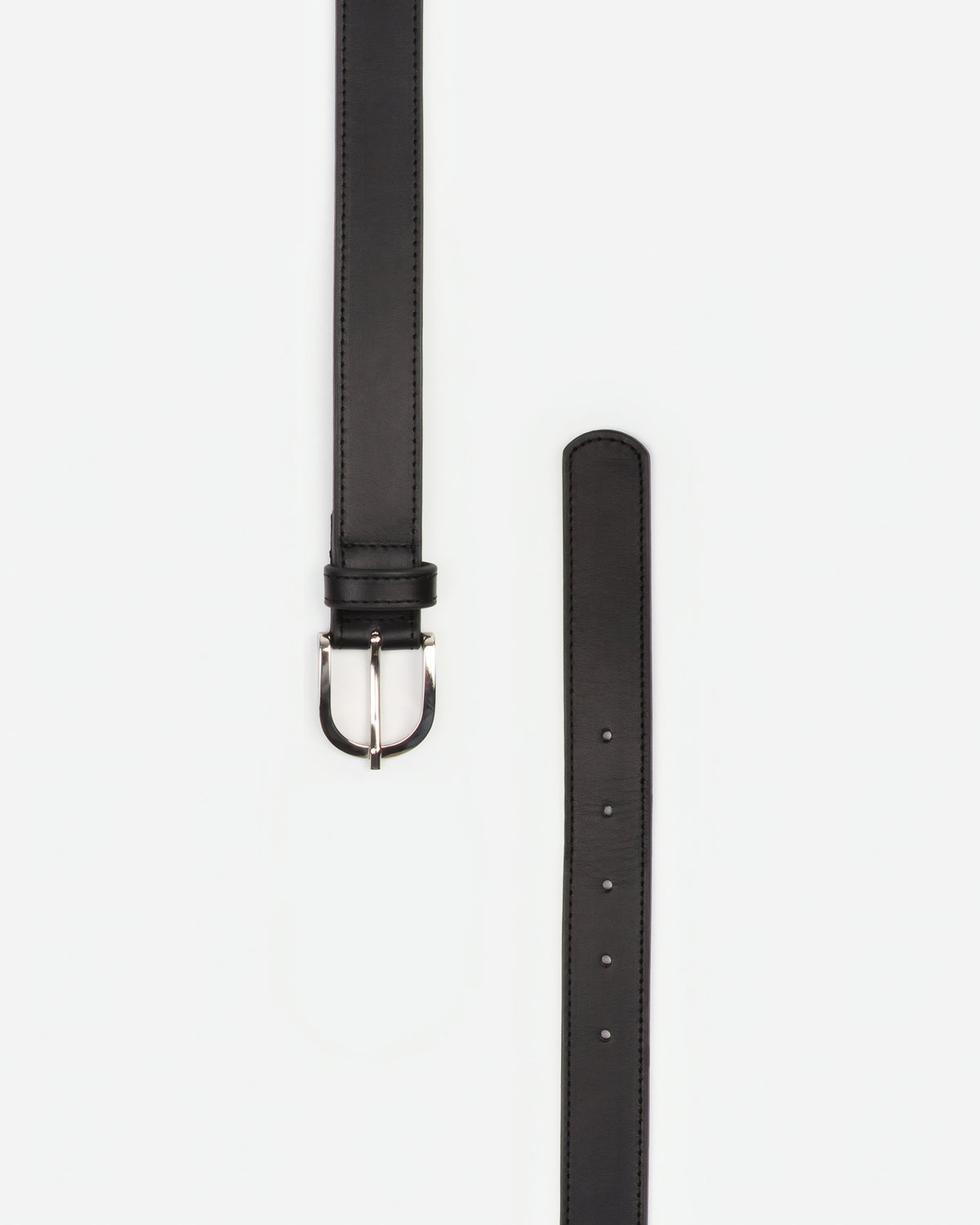 The Accent Belt Silver Black