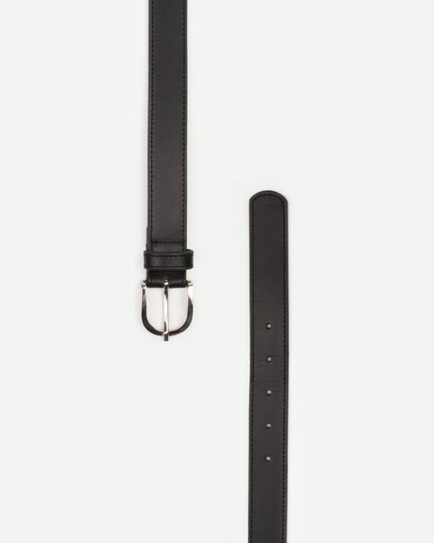 The Accent Belt Silver Black