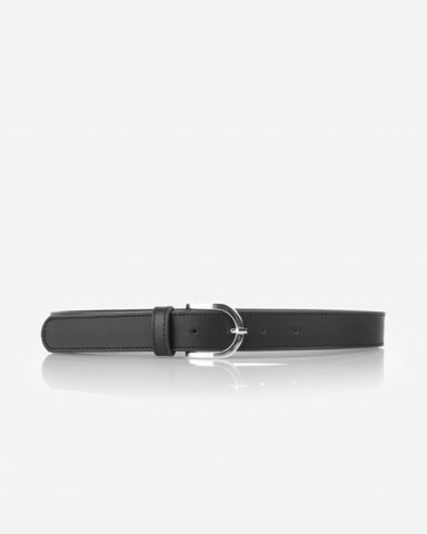 The Accent Belt Silver Black