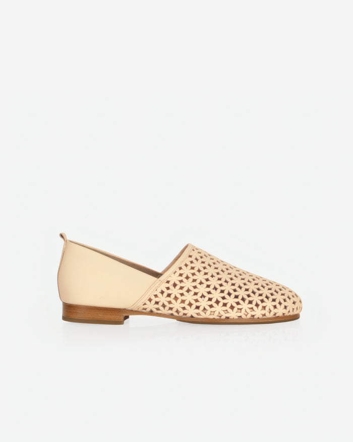 The At-Leisure Slip-On 2.0 Perforated Oat Milk