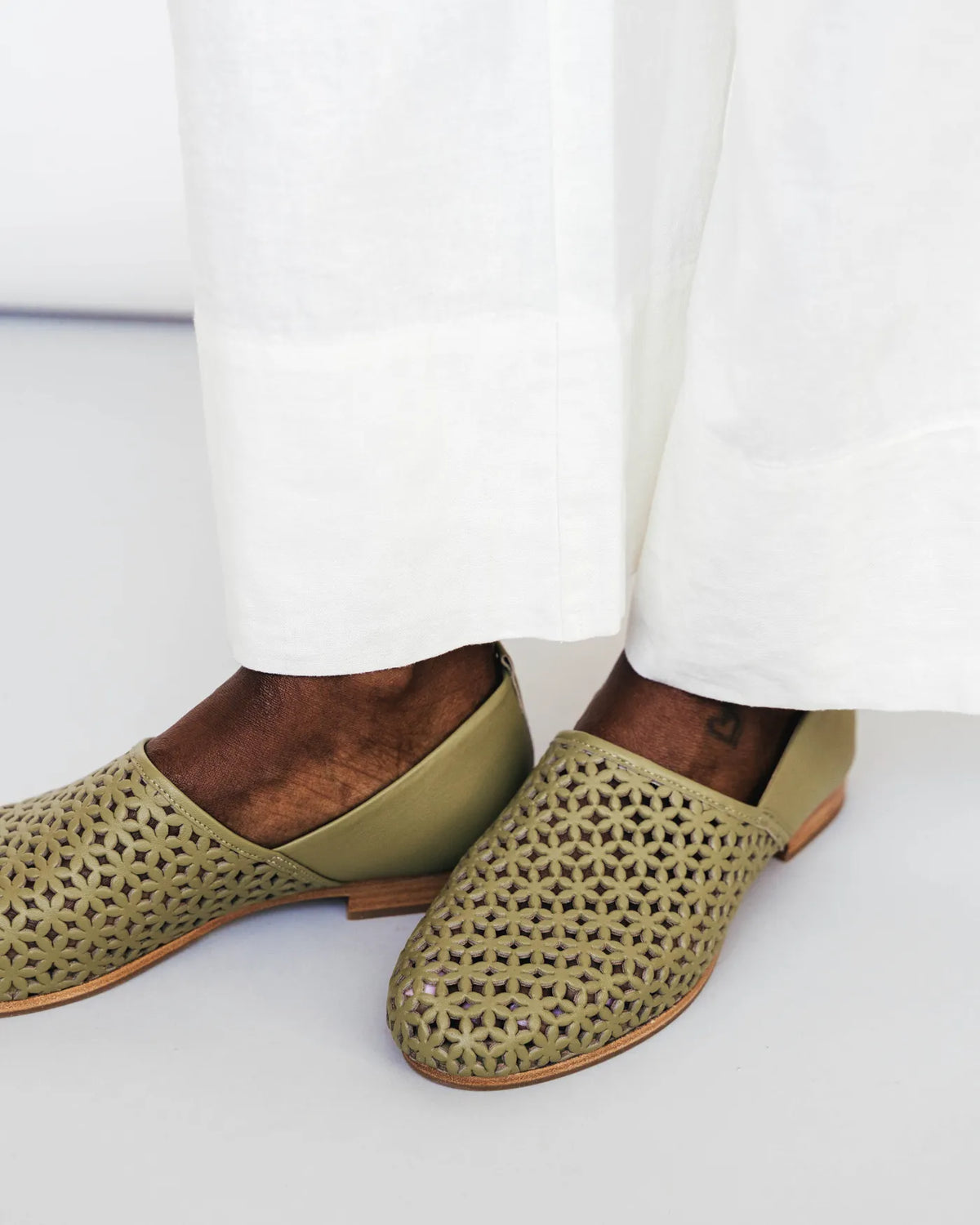 The At-Leisure Slip-On 2.0 Perforated Matcha