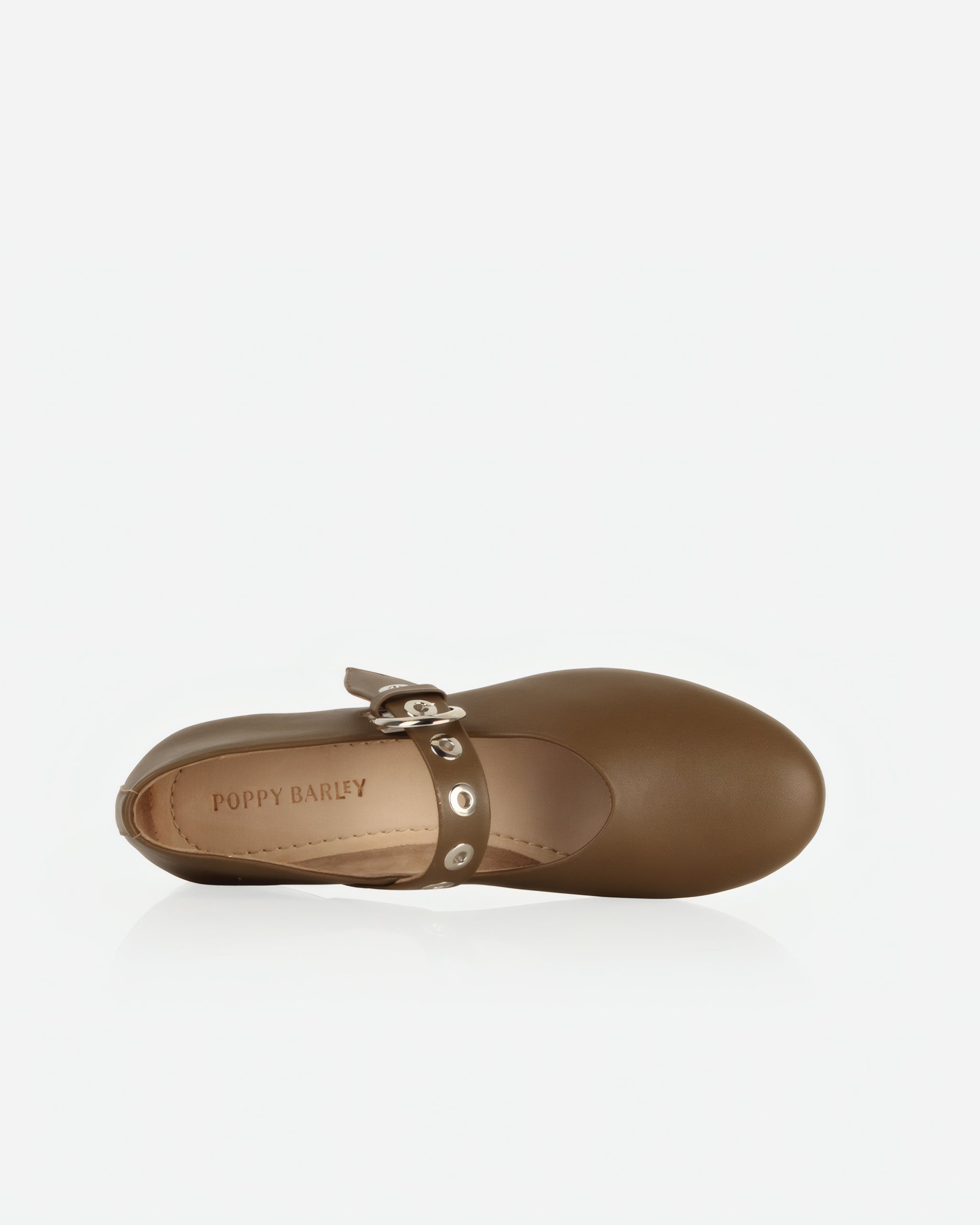 The BLVD Mary Jane Tapenade | Khaki Flats | Poppy Barley