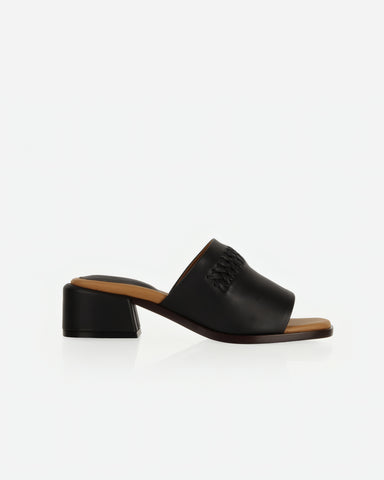 The Bohème Heeled Sandal Black