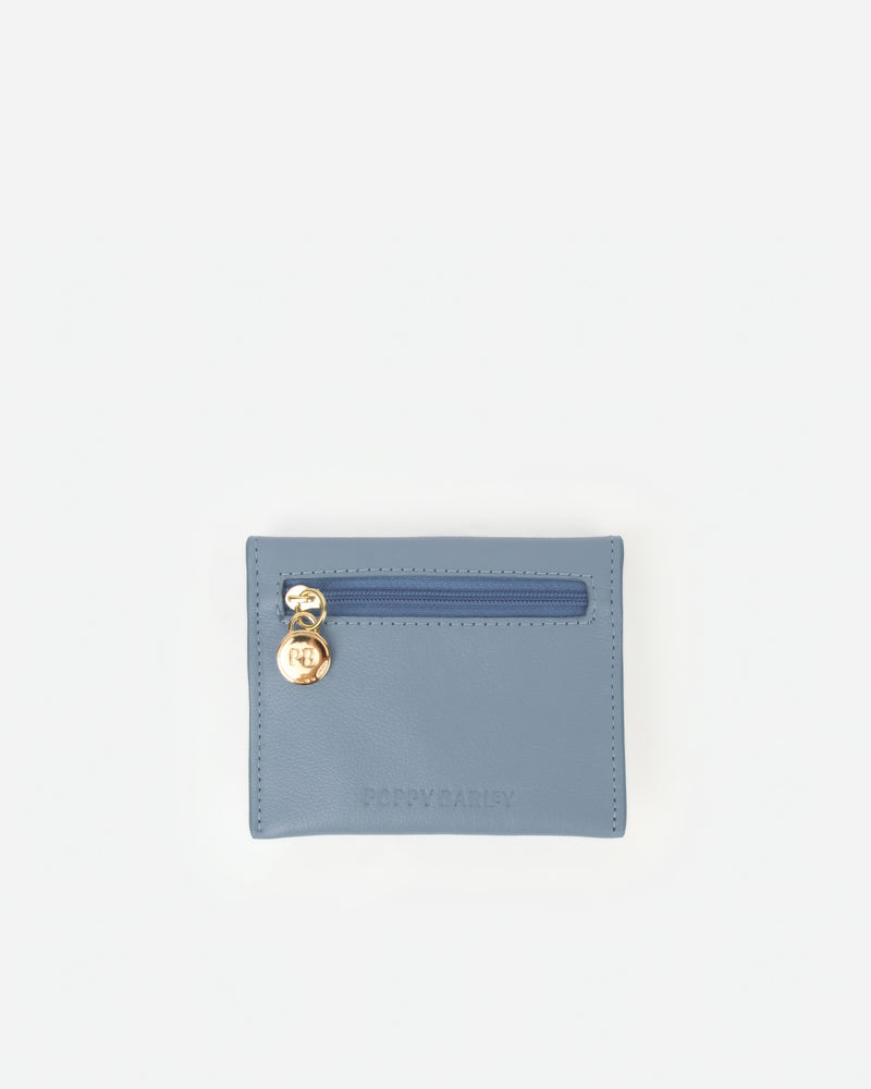 The Cardholder Faded Denim Micro Pebble