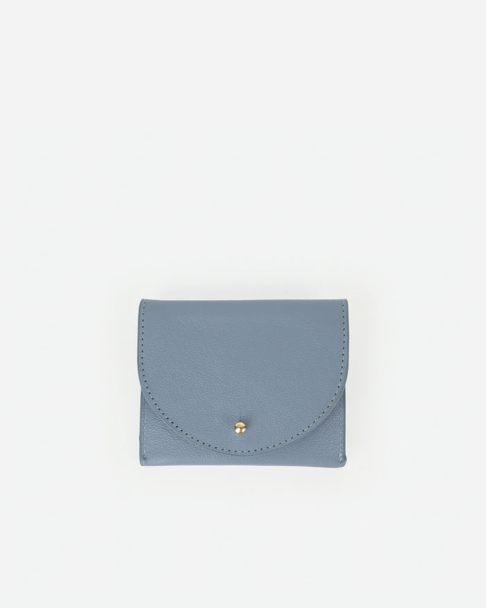 The Cardholder Faded Denim Micro Pebble