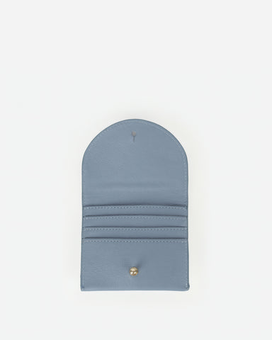 The Cardholder Faded Denim Micro Pebble