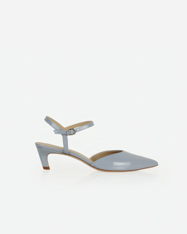 The Claire Kitten Heel Horizon Blue Patent
