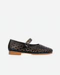 The Modern-Day Mary Jane Perforated Black