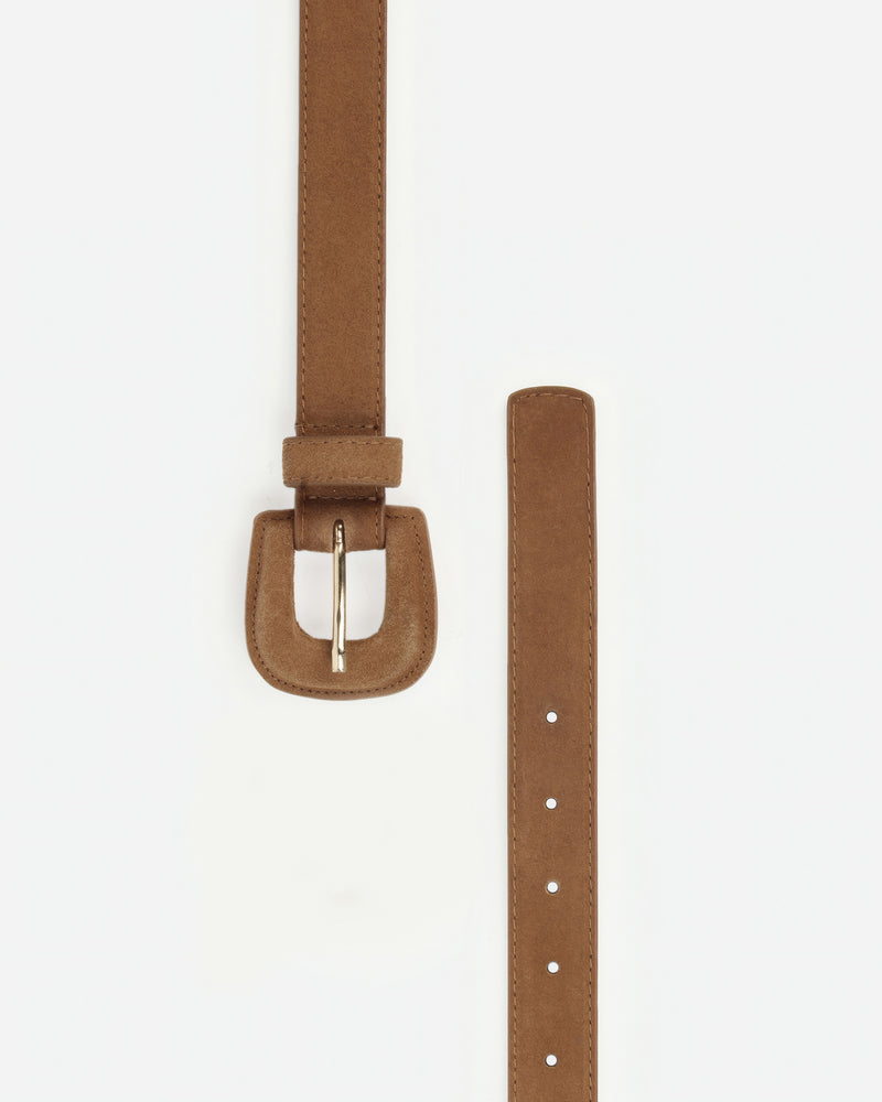 The Nouveau Belt Lion Suede