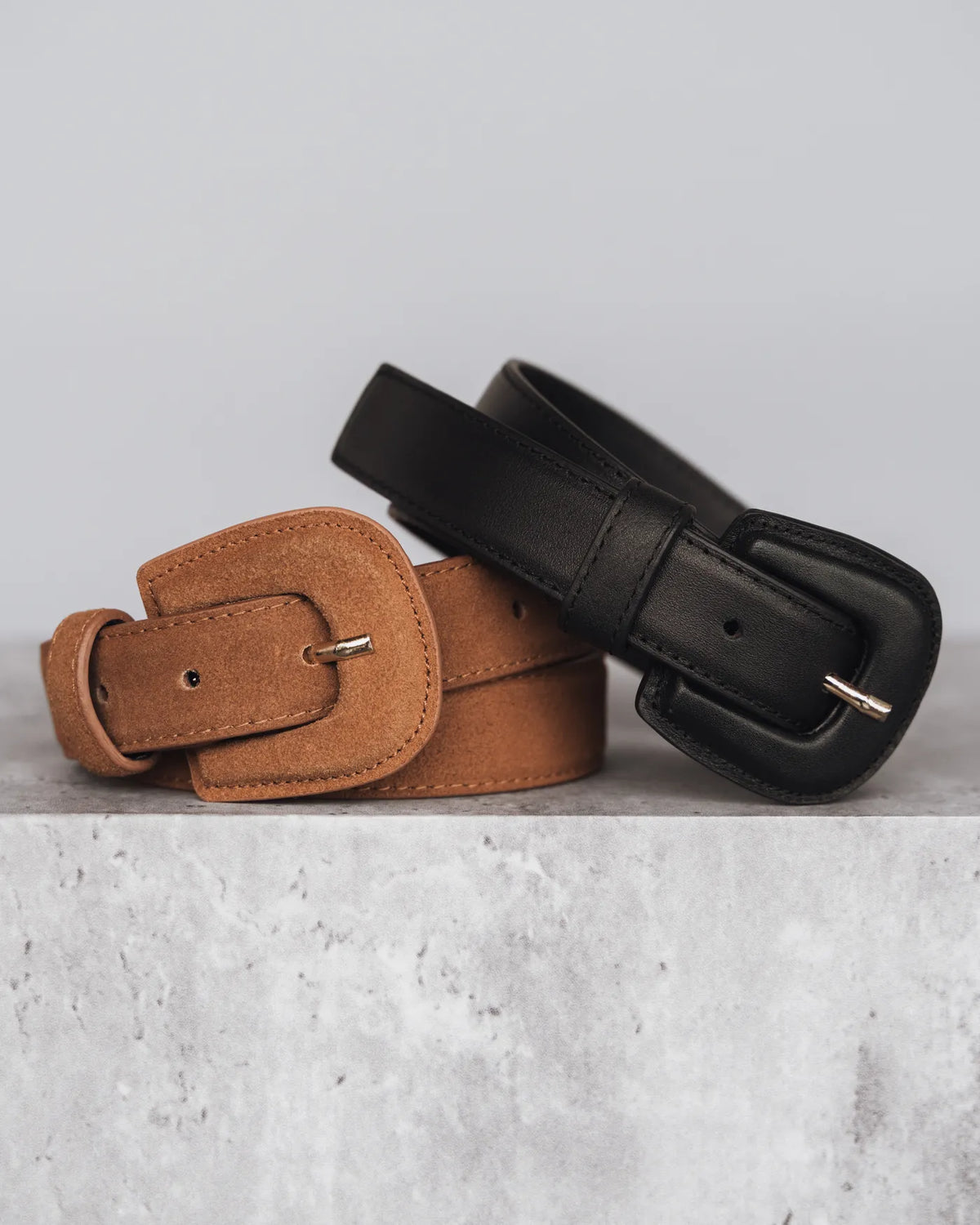 The Nouveau Belt Lion Suede