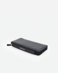 The Six Person Family Passport Holder Black Micro Pebble