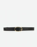The Sleek Belt Gold Black