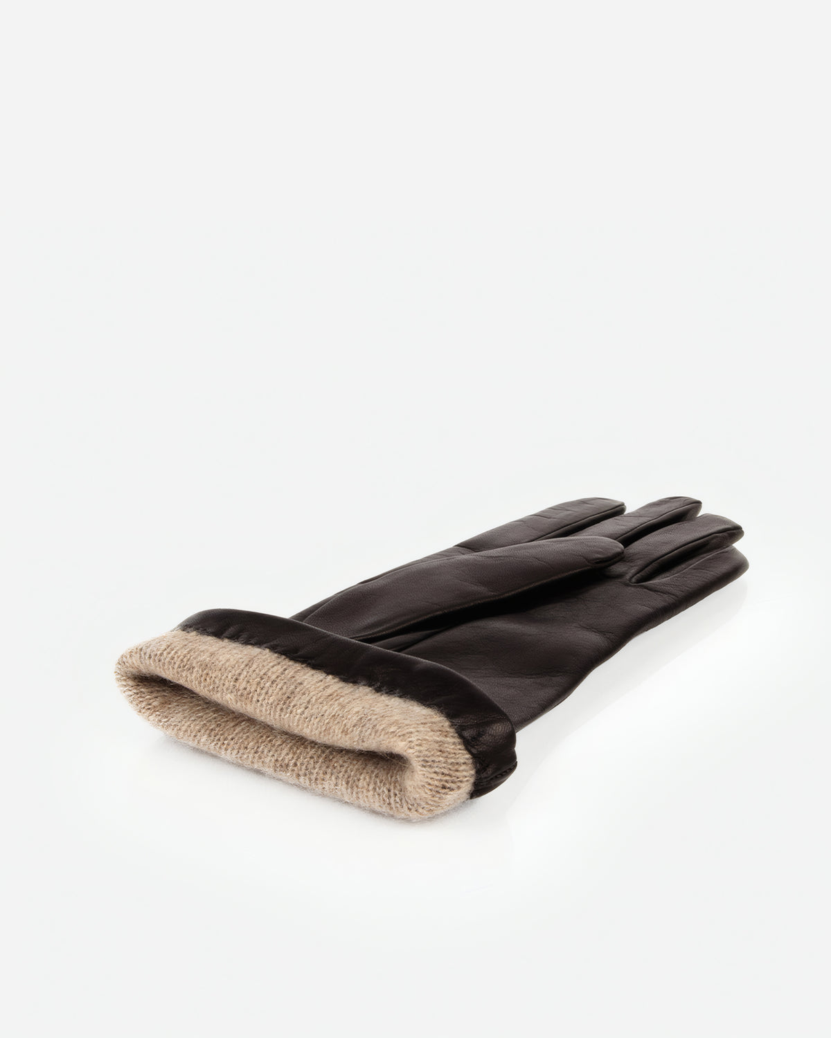 The Sleek Leather Glove Chocolate