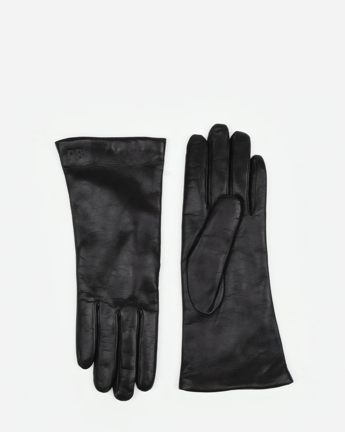 The Sleek Leather Glove Black