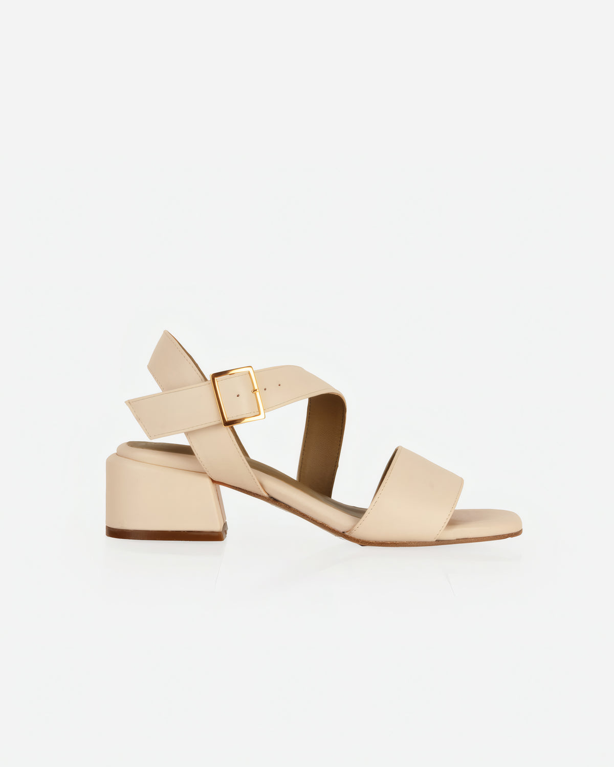 The Soirée Heeled Sandal Oat Milk
