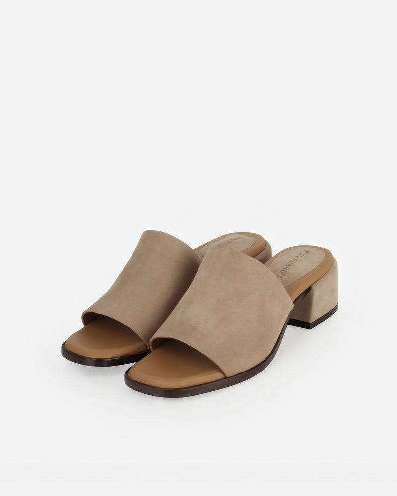 The Spritz Heeled Sandal Clay Nubuck