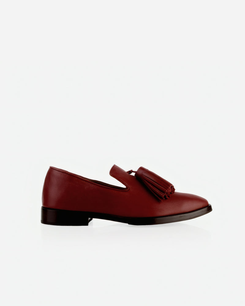The Tassel Daily Loafer Resort Red