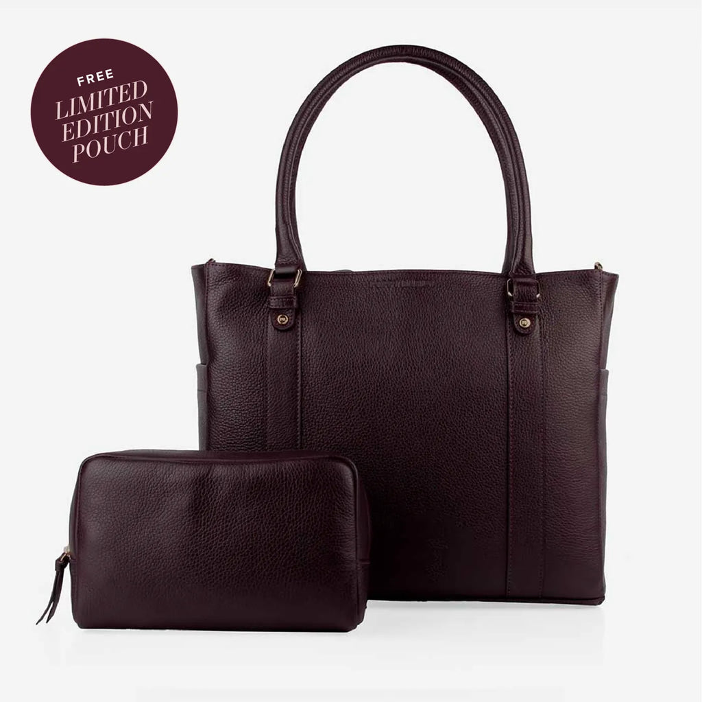 The Colleague Tote Plum