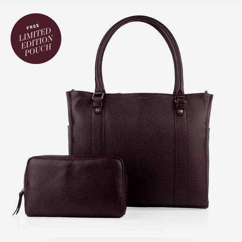 The Colleague Tote Plum