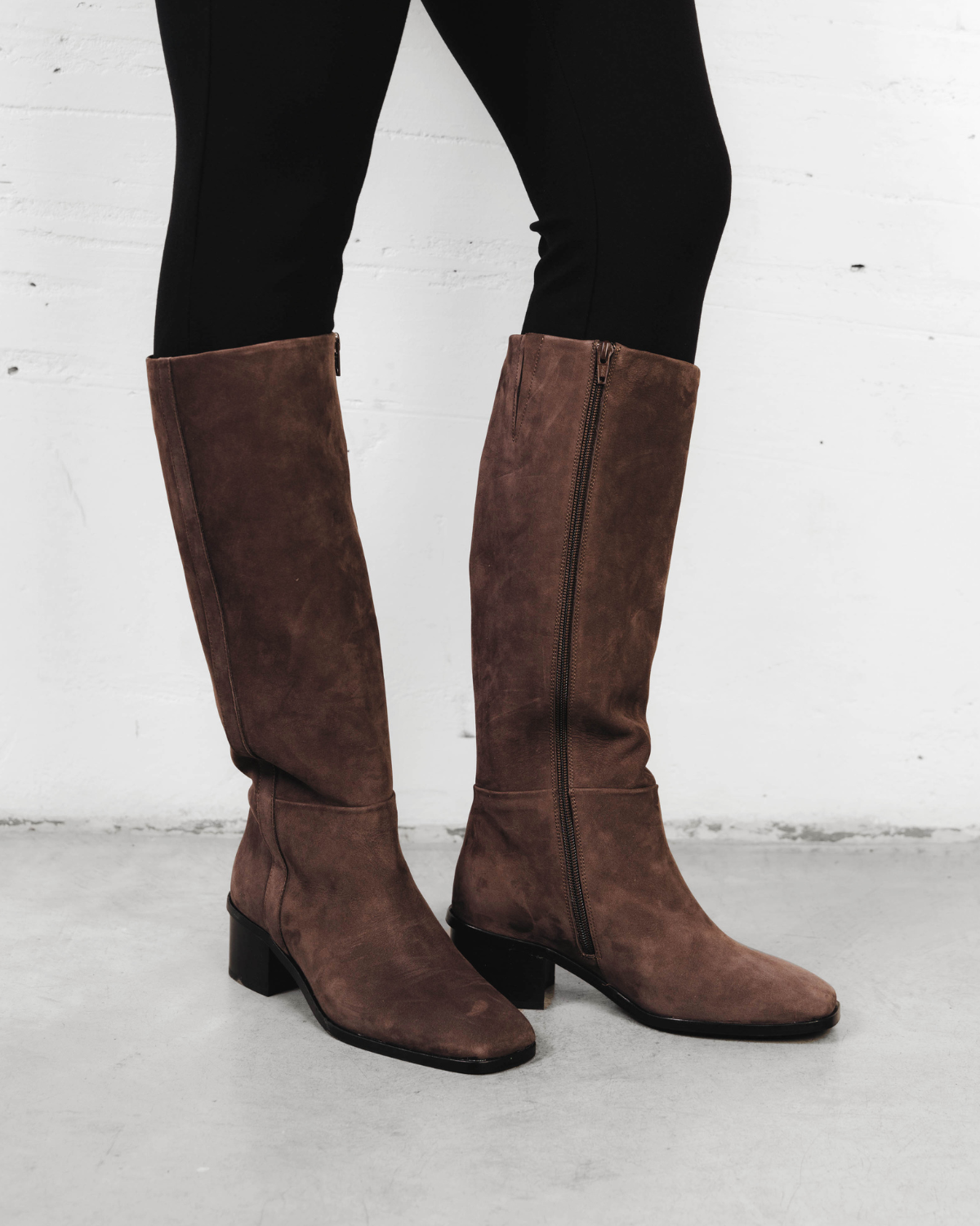 The Twiggy Tall Boot Nutmeg Nubuck