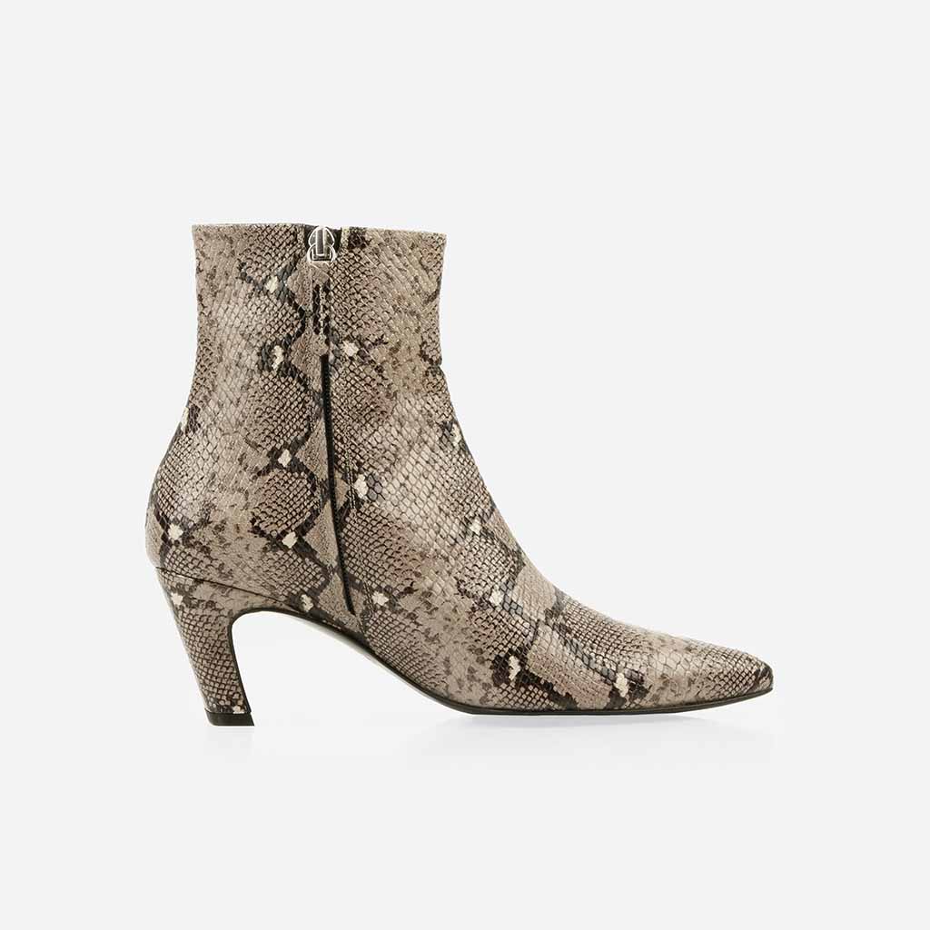 The Toujours Boot Taupe Snake